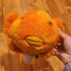 Orange Unipak Plush Clown Fish Toy